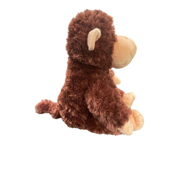 Aurora Brown Plush Monkey Chimp Sitting‎ Stuffed Animal Toy 10 inches - Picture 3 of 9